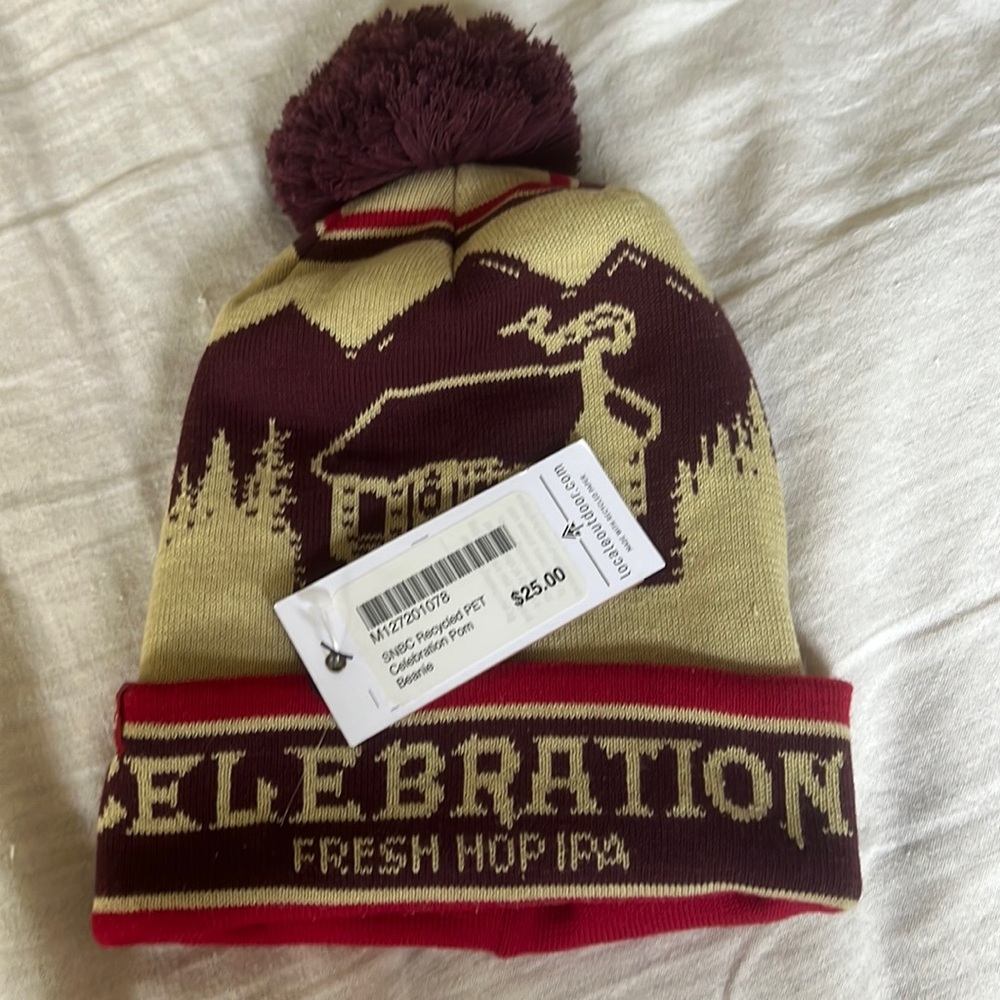 Celebration Sierra Nevada Pom Beanie NWT